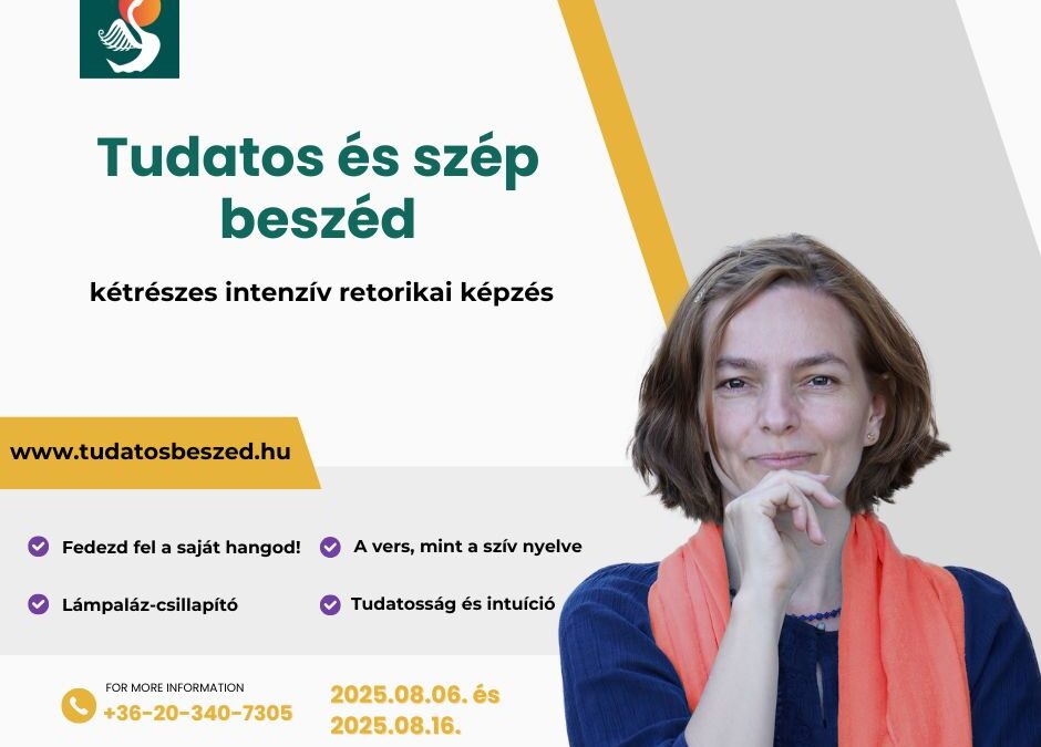 Tudatos és szép beszéd kétrészes retorika workshop